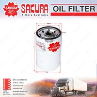 Sakura Oil Filter for Daewoo MEGA250-V 5.8 Litre D1146T I6 12V OHV 1900-2024