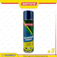 3 x Septone Hammer Finish Spray Paint Aerosol Blue 400 Gram Anti-Corrosive