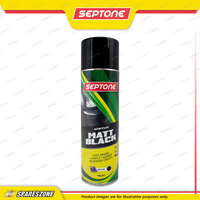 Septone Acrylic Spray Paint Aerosol Matt Black 400 Gram Fast Drying