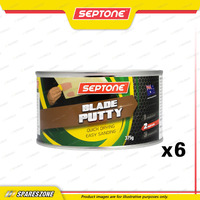 6 x Septone Blade Putty 375G Heavy Bodied Single Pack Nitrocellulose Based Putty