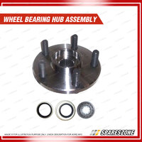 Front Wheel Bearing Hub Assembly + Brake Rotor Pad Kit for Toyota Corolla AE80