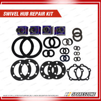 Swivel Hub & Wheel Bearing Kit + Brake Set for Land Rover Discovery LJ ABS Solid