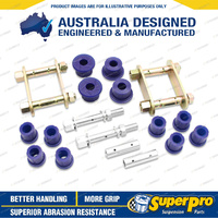 Superpro Rear Greasable Shackle and Bush Kit for Holden Colorado RC Rodeo RA