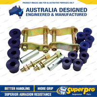 Superpro Rear Greasable Shackle and Bushing Kit for Ford Ranger PJ PK 2WD 06-11