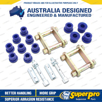 Superpro Rear Greasable Shackle and Bushing Kit for Nissan Navara NP300 4WD