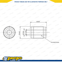 Superpro Rear Control Arm Lower Inner Bush Kit for Hyundai Kona OS 21-On