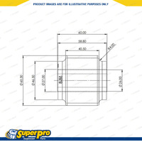 Rear Trailing Arm To Differential Bush Kit for Mitsubishi Challenger PB PC 08-15