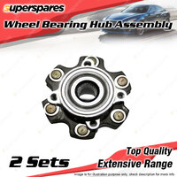 2x Front Wheel Bearing Hub Assembly for Mitsubishi Pajero GL GLX GLS NM NP NS NT