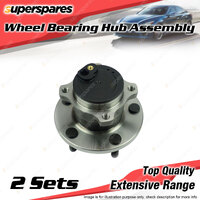 2x Rear Wheel Bearing Hub Assembly for Mazda Axela Mazda 3 BK BL 2.0L 2.3L 2.5L