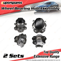 2x Rear Wheel Bearing Hub Assembly for Nissan Qashqai J11 1.6L 2.0L 2014-On