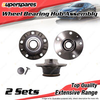 2x Rear Wheel Bearing Hub Ass for Audi A3 TT 8J 1.4 1.5 1.8 2.0L I4 2006-2016