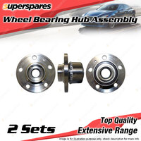 2x Front Wheel Bearing Hub Assembly for Audi A1 8X 1.4L CAXA I4 DOHC 2010-2015