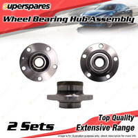 2x Rear Wheel Bearing Hub Assembly for Audi A1 8X 1.4L CAXA I4 DOHC 2010-2015