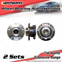 2x Front Wheel Bearing Hub Ass for BMW 520d 525i 530 540i 545i 550i 645 650i M5