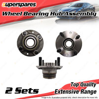 2x Rear Wheel Bearing Hub Ass for Ford Festiva WF 1.3 1.5L B3 B5 2v 1997-2000