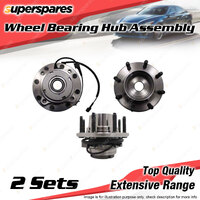 2x Front Wheel Bearing Hub Ass for Ford F250 F350 RM RN 4.2 7.3L 4WD 4 Wheel ABS