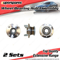 2x Rear Wheel Bearing Hub Ass for Ford Laser KJ KN KQ 1.6 1.8L BP FP ZM I4 94-02