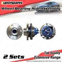 2x Front Wheel Bearing Hub Ass for Holden Astra AH 1.9L Z19DTH SOHC 2v 2006-2010