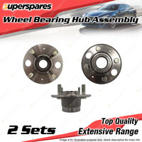 2x Rear Wheel Bearing Hub Ass for Honda Civic EG EH EK EM1 CRX ED Integra DA