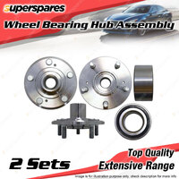 2x Front Wheel Bearing Hub Ass for Honda Accord CG5 2.3L F23A1 I4 SOHC 1997-2003