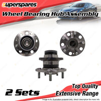 2x Front Wheel Bearing Hub Ass for Hyundai ix35 LM 2.0 2.4L G4KE G4KJ D4HA 10-15