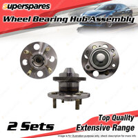 2x Rear Wheel Bearing Hub Assembly for Hyundai Accent MC Getz TB i20 PB W/O ABS