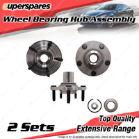 2x Front Wheel Bearing Hub Ass for Mazda Tribute YU 2.0 2.3 3.0L YF AJ L3 00-08