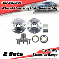 2x Front Wheel Bearing Hub Ass for Mazda 6 GG GY 2.3L L3 I4 DOHC 4v 2002-2008