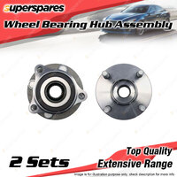 2x Front Wheel Bearing Hub Ass for Mazda 2 DJ DL 1.5L P5 I4 DOHC 4v 2014-2021