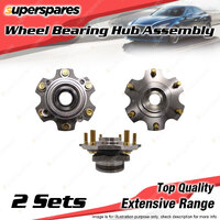 2x Front Wheel Bearing Hub Ass for Mitsubishi Pajero NP 3.2 3.5 3.8L 2002-2006