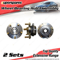 2x Front Wheel Bearing Hub Ass for Mitsubishi 380 DB 3.8L 6G75 V6 SOHC 2005-2008