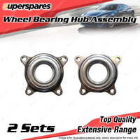 2x Front Wheel Bearing Hub Ass for Mitsubishi Triton MN ML 2.4L 2.5L 3.2L 3.5L