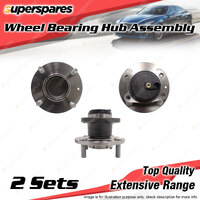 2x Rear Wheel Bearing Hub Ass for Mitsubishi Colt RG 1.5L 4G15 4A91 I4 114mm PCD