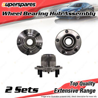 2 Rear Wheel Bearing Hub Ass for Mitsubishi Magna TE TF TH TJ TW TR TS Wagon ABS