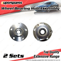 2x Front Wheel Bearing Hub Ass for Skoda Octavia 1Z 1.8 1.9 2.0L 3 Hole Knuckle