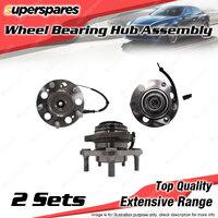 2x Front Wheel Bearing Hub Ass for Ssangyong Rexton II RX270 Y200 2.7L I5 4v