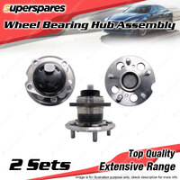 2x Rear Wheel Bearing Hub Ass for Toyota Tarago ACR30R 2.4L 2AZFE I4 00-06 ABS