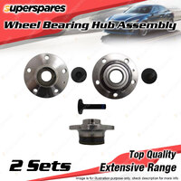 2x Rear Wheel Bearing Hub Ass for VW Golf MK5 6 Beetle Eos Jetta Scirocco Tiguan