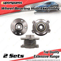 2x Rear Wheel Bearing Hub Ass for Volvo S60 S80 V70 T6 XC70 BZ 2.4 3.0 3.2 4.4L