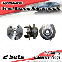 2x Front Wheel Bearing Hub Assembly for Jeep Cherokee KK KJ I4 V6 2001-2013