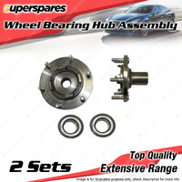 2x Front Wheel Bearing Hub Assembly for Mazda BT50 UP UR I5 11/11-08/15