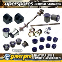 Front SuperPro Control Arm Sway Bar Bush Kit for Holden HQ HJ HX HZ ALL 71-78