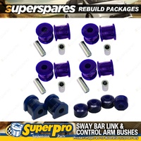 Rear SuperPro Control Arm Sway Bar Bush Kit for Ford Maverick DA 02/1988-02/1994