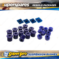 Front Superpro Suspenison Bush Kit for Toyota Landcruiser 43 45 47 80-84