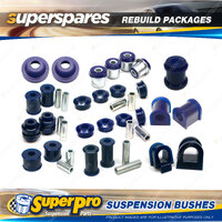 Front + Rear SuperPro Suspenison Bush Kit for Ford Cortina TC 4 Cyl 1972-1977