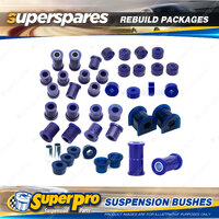 Front + Rear SuperPro Suspenison Bush Kit for Ford Courier 2WD PC PD 85-99