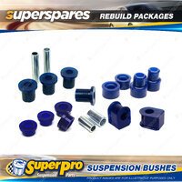 Front + Rear Superpro Suspenison Bush Kit for Ford F-350 4WD 1/1974 - 11/1975