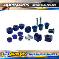 Front + Rear SuperPro Suspenison Bush Kit for Ford F-350 4WD 1970-1973