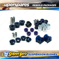 Front + Rear SuperPro Suspenison Bush Kit for Ford Fiesta Mk 1 Incl. XR2 76-1997