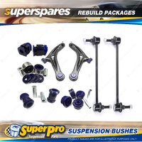 Front + Rear SuperPro Suspenison Bush Kit for Ford Fiesta MK 7 WS WT WZ 2009-18